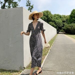 Ganni inspired design maxi tea dress